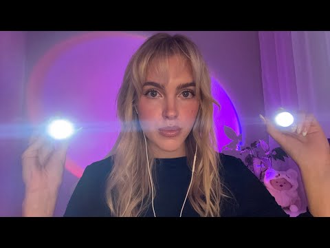 ASMR light triggers to make you sleepy ✨ | eyes open and closed | whispering only