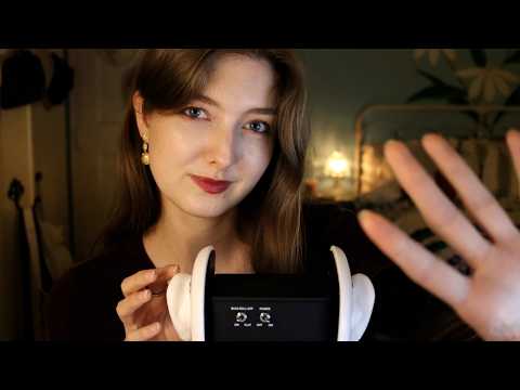 ASMR Mouth Sounds & Ear Taps w/ Visuals on 3dio