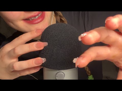 asmr deep brain massage for tingles and sleep (foam brush, bassy sounds, whispers)