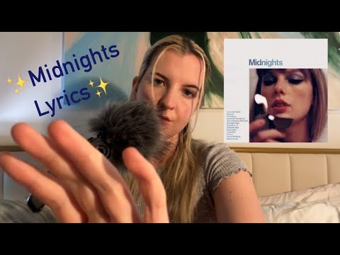 Taylor Swift ASMR (Whispering Midnights Lyrics💙🕕)