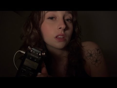 ASMR tingliest mic biting, teeth taps and mouth sounds (tascam mic)