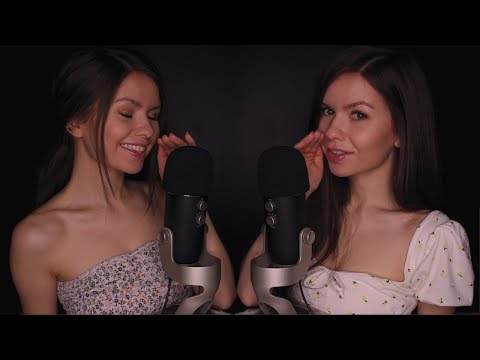 ASMR • Twin CUPPED Whispering 💕 Semi-Inaudible & Audible Affirmations