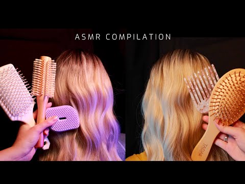 ASMR Hair Brushing & Hair Play Compilation ✨ (No Talking, Pure Relaxation)