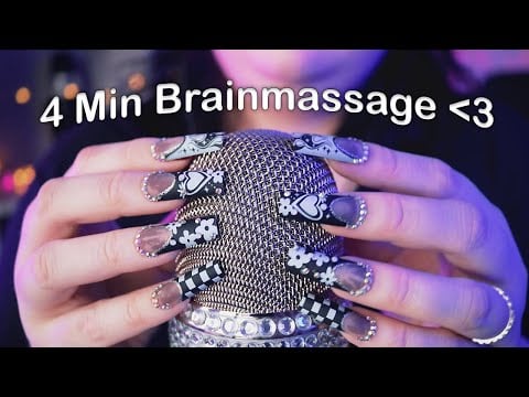 ASMR 4 Min Brain Massage ♥