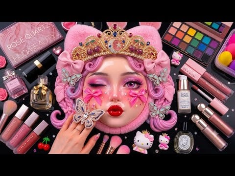 Satisfying Video How I Do Watermelon Makeup | Blending Cream & Foundation Relaxing ASMR No Talking