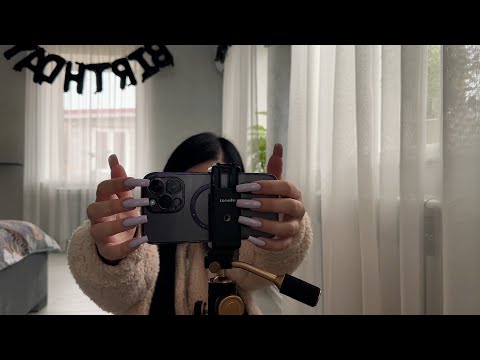 LOFI ASMR tapping & scratching camera / tingling & goosebumps from triggers | IPhone 14 (no talking)