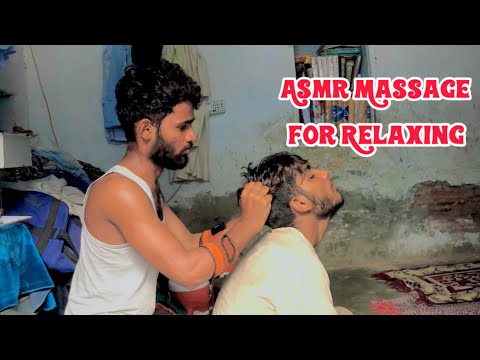 ASMR Massage For Relax And Sleepover #asmr #headmassag #massage #massagetherapist #asmrmassage