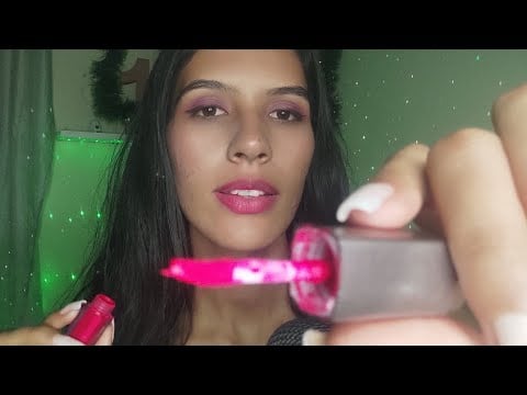 ASMR MAQUIANDO VOCÊ PARA CEIA DE NATAL ✨🎄