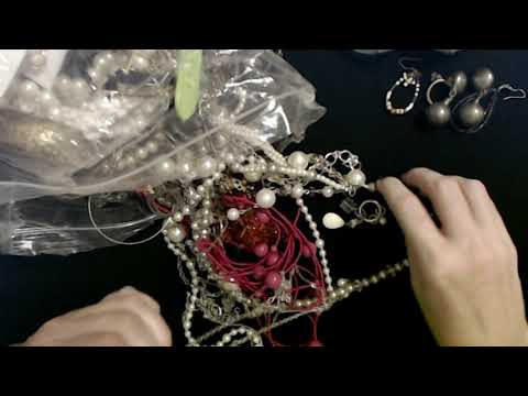 ASMR | Goodwill Jewelry Bag Show & Tell 7-13-2020 (Soft Spoken)