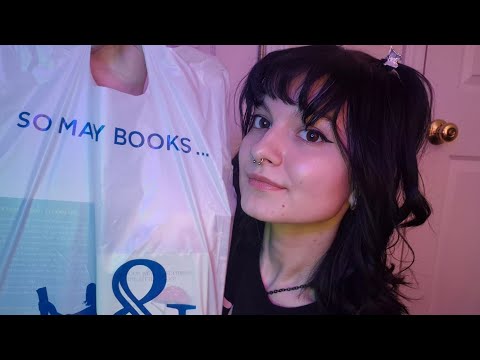 ASMR✨️☺️ Tbr + Haul + My Current Read✨️ (INSANE tingles AND some good books)