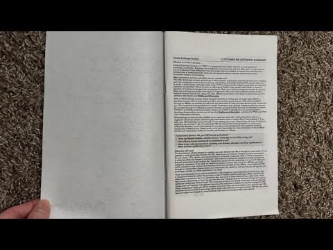 ASMR Flipping Through A Fidelity Investments Booklet | (No Talking)