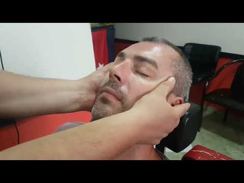 ASMR Turkish expert Barber  head neck shoulder back  ear  face massage