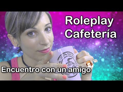 ROLEPLAY CAFETERÍA . Asmr Español . Encuentro con un amigo . Sonidos cosquillosos . Relájate conmigo