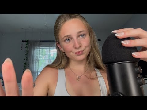 ASMR Mic Scratching & Whisper Ramble | Yoga Instructing in College 🧘‍♀️