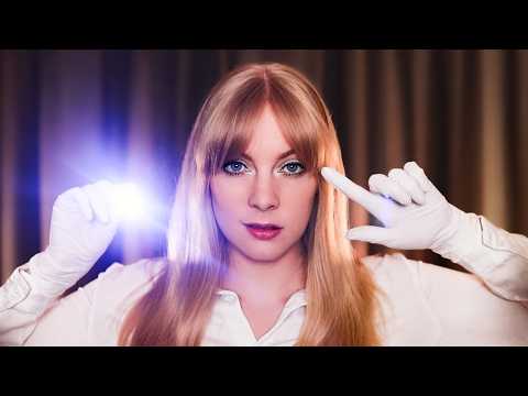 ASMR Eyes Closed Cranial Nerve Exam Roleplay 💤 Soft Spoken, Tuning Fork Hearing Test, Eye Exam