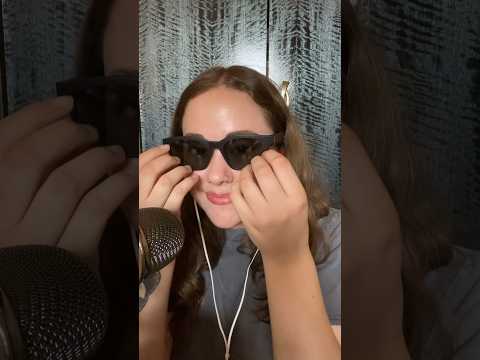 Love sunglasses tapping 🕶️ #asmr #relax #tingles #asmrshorts #sunglasstapping