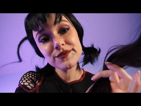 ASMR Grunge Girl Plays w/ Your Hair, Acupuncture & Gua Sha