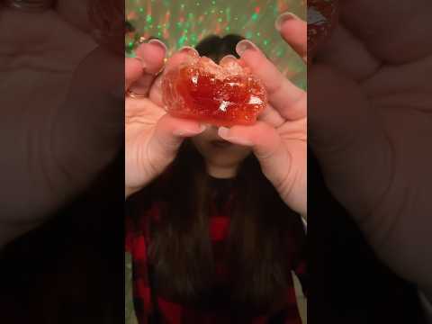 Silent Edible Crystal Review #asmr #satisfying #candy #asmrsounds