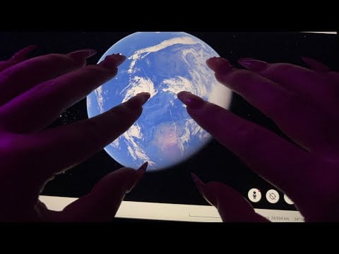 [ASMR - Whisper] Exploring Google Maps + Mouth Sounds 🌍🧐