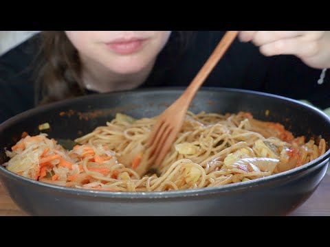 ASMR Eating Sounds | Spaghetti Vegetable Tomato Sauce | Mukbang 먹방