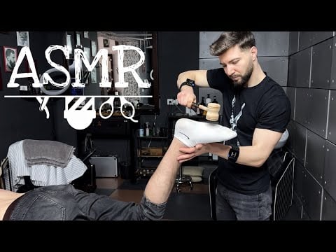 💈ASMR BARBER | Back & Foot Sounds for Deep Sleep 💆‍♂️🪷 Wellness Massage for Stress Relief