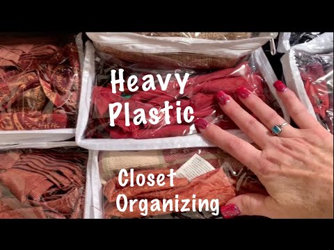 ASMR Heavy plastics (Soft Spoken) Linen closet organization/No talking version later today.