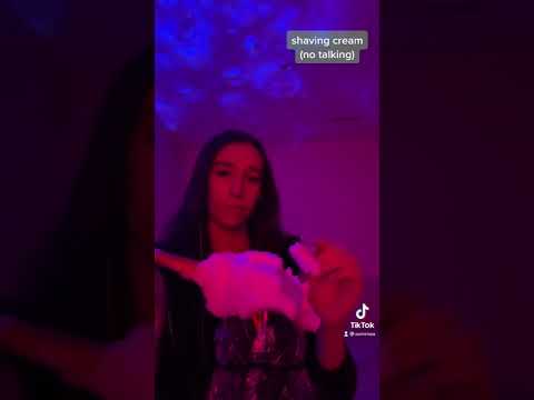 ASMR shaving cream