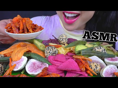 ASMR CRUNCHY FRUIT VEGGIE SNACK P. 2 ผักผลไม้อบกรอบ (CRUNCHY EATING SOUNDS) NO TALKING | SAS-ASMR