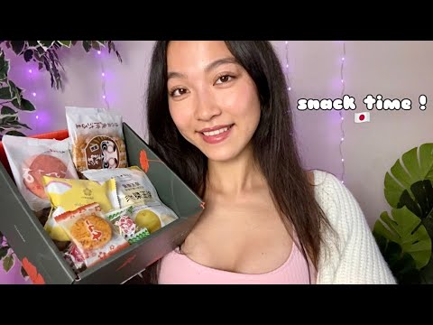 ASMR Trying More Japanese Snacks!! TokyoTreat & Sakuraco 🇯🇵