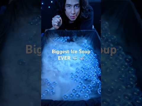 Biggest Ice Soup EVER 🧊 🥣 #asmr