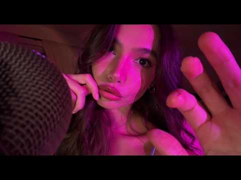 ASMR ~SUPER Up Close Personal Attention For Bed (mouth sounds, spit painting, guessing game)
