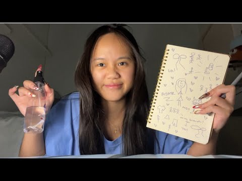 ASMR 11 Minutes 30 Seconds of spraying & drawing sounds 💦🎨