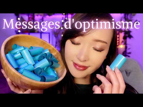 ASMR 💜 52 Messages d'optimisme pour sourire, se détendre et rêver ☁️ (chuchotements)