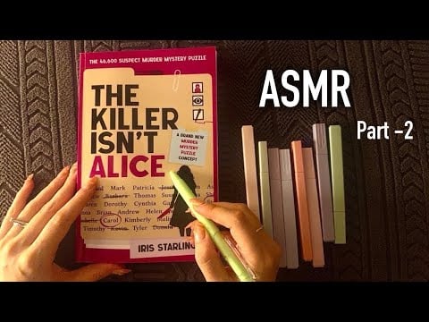 ASMR 😴 - ASMR Mystery Game (2) 🕵️‍♀️ Clicky Whispers & Name Elimination | Relaxing Detective Puzzle 