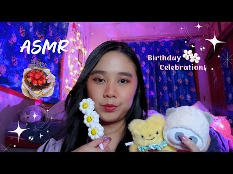 Happy Birthday to Me 🎁🎉 You're Celebrating My Birthday with Me 🪄 - ASMR Soft Spoken Makeup & Gifts 💕