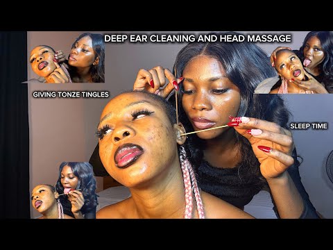 Best ASMR for SleepAggressive Ear Cleaning, HairPlay, Mouth Sounds, Head & Shoulder Massage