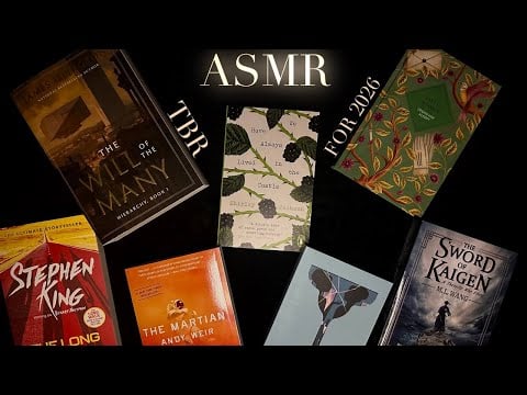 ASMR Top 10 Books I Want to Read in 2026 📚 | Book Tapping, Scratching, Page Flipping & Whispers