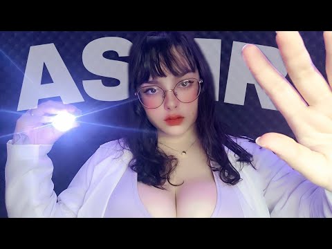 ASMR MÉDICO - CONSULTA DE EXAME DOS NERVOS CRANIANOS 🩺❤️