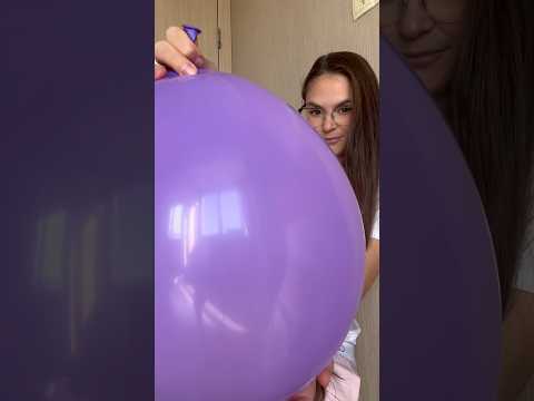 Blowing Purple Balloon 💜 #asmr #balloon #blowingup
