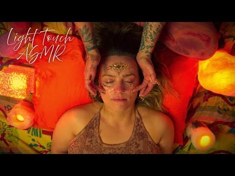 Soft whisper real person ASMR ultimate peace & relaxation | Face tracing, hair play & scalp massage