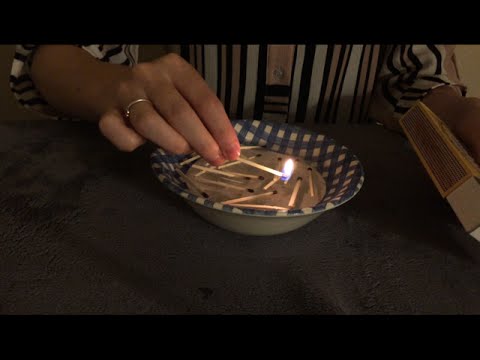 ASMR Match Lighting Striking & Extinguishing Intoxicating Sounds Sleep Help Relaxation