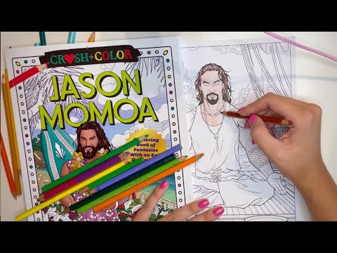 ✎ASMR✎⭐Jason Momoa COLORING BOOK⭐✎Pencil drawing✎