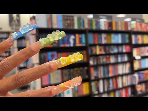 ASMR at Barnes & Noble 📚 Book Massage, Camera Tapping, Scratching & Page Turning