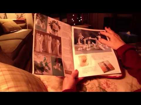 ASMR page turning, Christmas catalog; no talking