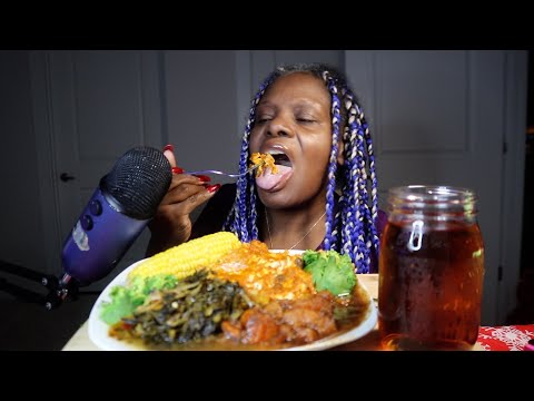 My Holiday Christmas Dinner ASMR Eating Sounds