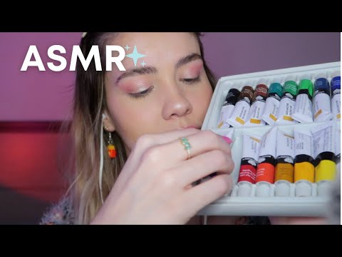 ASMR PINTURA NO SEU ROSTO COM AQUARELA 👩‍🎨 💦