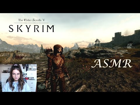 ASMR | Exploring & Sneaking Around in Whiterun in Skyrim 🌲 Whispering & Ambient Sounds