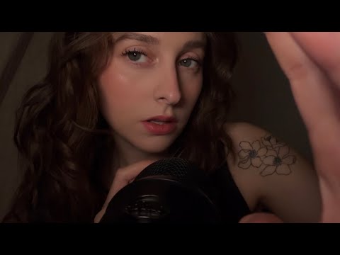 ASMR chaotic mouth sounds, finger flutters and fingertip taps