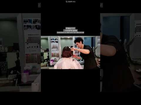 미용실ASMR 시각과청각의 활성화 #멋내기새치커버  흰머리도 먹으면서 밝게~Hair salon ASMR visual and hearing activation
