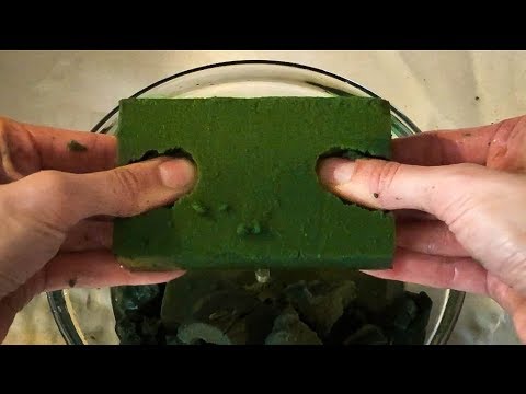 ASMR CRUSHING WET SOAKED FLORAL FOAM